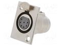 Connector: XLR; socket; female; PIN: 7; with push button; soldering CLIFF FC6187