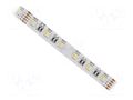 LED tape; RGBW; 5050; LED/m: 60; 12mm; white PCB; IP20; 120°; 19.2W/m IPIXEL LED S012060CC4PZ-RGBCW