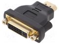 Adapter; DVI-I (24+5) socket,HDMI plug; HDMI 1.4; black VENTION ECCB0