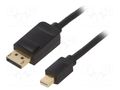 Cable; DisplayPort plug,mini DisplayPort plug; PVC; Len: 1.5m VENTION HAABG