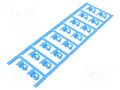 Markers; 3.5÷7mm; polyamide 66; blue; -40÷100°C; snap fastener WEIDMÜLLER WM-1025250000
