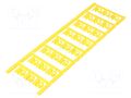 Markers; 4÷6mm; polyamide 66; yellow; -40÷100°C; snap fastener WEIDMÜLLER WM-1062010000