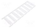 Markers; 1.7÷2.1mm; polyamide 66; white; -40÷100°C; push-in; SFR WEIDMÜLLER WM-1318640000