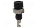 Connector: 2mm banana; socket; 10A; black; Plating: nickel plated DONAU ELEKTRONIK D-221