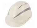 Protective helmet; vented,with reflector; Size: 53÷62mm; white 3M 3M-7100103587