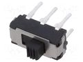 Switch: slide; Pos: 2; SPDT; 0.3A/30VDC; ON-ON; THT; Leads: for PCB E-SWITCH EG1271