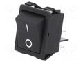 ROCKER; SPST-NO x2; Pos: 2; ON-OFF; 16A/250VAC; black; 20mΩ E-SWITCH R5ABLKBLKFF0