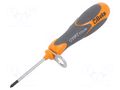 Screwdriver: standard; PZ0; Pozidriv®; for working at height BETA BE1299HS/PZ0