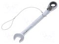 Wrench; combination spanner,with ratchet; 13mm; steel; L: 180mm BETA BE142HS/13