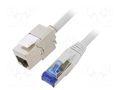 Extender Ethernet; RJ45 socket,RJ45 plug; S/FTP; 6a; stranded; Cu LOGILINK CC5072S