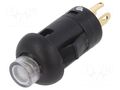 Switch: push-button; Pos: 2; SPST-NO; 0.1A/30VDC; OFF-(ON); red E-SWITCH LP1OA1AR