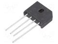 Bridge rectifier: single-phase; Urmax: 600V; If: 8A; Ifsm: 175A DC COMPONENTS KBU8J-DC