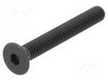 Screw; M4x30; Head: countersunk; hex key; HEX 2.5mm; steel BOSSARD B4X30/BN2101