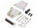 Connector: D-Sub; PIN: 25; plug; male; soldering; for cable; black ENCITECH DTZF25-DBP-K