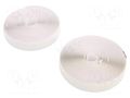 Tape: hook and loop; W: 20mm; L: 5m; Thk: 3mm; caoutchouc; white IPT HL-RAW-20MM-5M