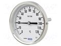 Meter: temperature; analogue,bimetal; -30÷50°C; Probe l: 100mm WIKA TMA52-3903699