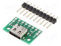 Module robotics: adapter; USB C 2.0; connectors; 20.32x13.97mm POLOLU POLOLU-3411