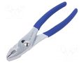 Pliers; for gripping and bending,universal; PVC coated handles KING TONY KT-6463-08C