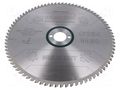 Circular saw; Ø: 254mm; Teeth: 80; Disc thick: 2.4mm; HW/CT; 30mm METABO MTB.628223