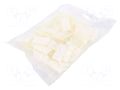 Self-adhesive cable holder; ØBundle : 6mm; polyamide; natural HELLERMANNTYTON RA6-PA66-NA