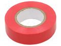 Tape: electrical insulating; W: 19mm; L: 20m; Thk: 0.13mm; red; 200% IPT 3760-19MM-20M/RD