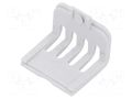 Stopper; ABS; light grey; vented; 10pcs. KRADEX ZM-CAP-WJ-ABS