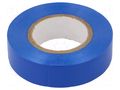 Tape: electrical insulating; W: 19mm; L: 20m; Thk: 0.13mm; blue; 200% IPT 3760-19MM-20M/BL