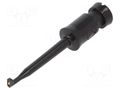 Clip-on probe; hook type; 6A; 60VDC; black; Plating: gold-plated HIRSCHMANN T&M KLEPS2-SW