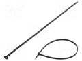 Cable tie; L: 360mm; W: 6.1mm; black; polyamide; 490N; Ømax: 93mm HELLERMANNTYTON KR6/35-PA66UV-BK