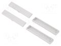 Terminals cover; light grey; UL94V-0; ABS; 4pcs. KRADEX ZD4TCSJ-ABS-V0