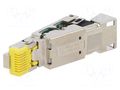 Connector: RJ45; plug; PIN: 8; gold-plated; 8p8c; for cable; IDC PHOENIX CONTACT CUCINDC1ZNISR4IE10