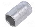 Socket; 6-angles,socket spanner; HEX 18mm; 1/2"; short STAHLWILLE ST-3030018