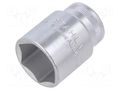 Socket; 6-angles,socket spanner; HEX 24mm; 1/2"; short STAHLWILLE ST-3030024