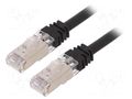 Patch cord; RJ45 plug,both sides; S/FTP,TX6A™ 10Gig; 6a; Cu; LSZH PANDUIT STP6X3MBL