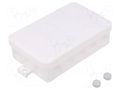 Enclosure: junction box; X: 85mm; Y: 130mm; Z: 37mm; IP55; white; 2K SPELSBERG 2K-16-AB-L/W
