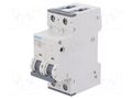 Circuit breaker; 230/400VAC; Inom: 10A; Poles: 2; Charact: B; 10kA SIEMENS 5SY4210-6