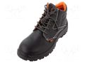 Boots; Size: 44; black; leather; with metal toecap; 7243EN BETA BE7243EN/44