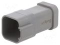 Connector: wire-wire; plug; male; PX0; PIN: 6; IP68; for cable; grey BULGIN PX0106P06GY