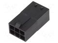 Connector: wire-wire; plug; male; Mini-Fit Sigma; PIN: 6; for cable MOLEX MX-172762-1006