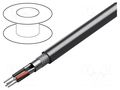 Wire; 2x2x24AWG; RS232,RS422; stranded; Cu; PVC; chrome; 152m; 300V BELDEN 8162.060500