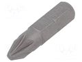 Screwdriver bit; Pozidriv®; PZ2; Overall len: 25mm BETA BE861PZ/2