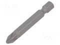 Screwdriver bit; Pozidriv®; PZ2; Overall len: 50mm BETA BE862PZ/2