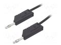 Test lead; 60VDC; 30VAC; 32A; with 4mm axial socket; Len: 0.5m HIRSCHMANN T&M MLN50/2.5SW