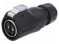 Connector: circular; plug; size 28; 02; female; PIN: 2; 500V; 50A LUTRONIC 2840-02-T20CR-T