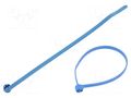 Cable tie; with metal; L: 186mm; W: 4.6mm; blue; polyamide; 200N ABB TY525MR-NDT