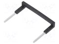 Connection bridge; 10A; 250VAC; Electr.connect: Push-in; black RELPOL ZGZP4-2BK