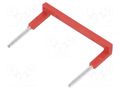 Connection bridge; 10A; 250VAC; Electr.connect: Push-in; red RELPOL ZGZP4-2RD