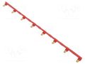Connection bridge; 10A; 250VAC; Electr.connect: Push-in; red RELPOL ZGZP80-8RD