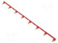 Connection bridge; 10A; 250VAC; Electr.connect: Push-in; red RELPOL ZGZP80-8RD