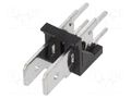 Terminal: spade terminal strip; 6.3mm; THT; 250V; straight; ways: 2 XINYA XY256V-A-2P-5.08